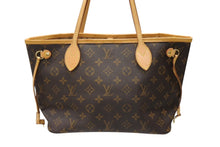 画像をギャラリービューアに読み込む, LOUIS VUITTON ルイヴィトン モノグラム ネヴァーフルPM トートバッグ M40155 ブラウン PVC ヌメ革 ゴールド金具 美品 中古 4b008273