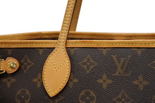 画像をギャラリービューアに読み込む, LOUIS VUITTON ルイヴィトン モノグラム ネヴァーフルPM トートバッグ M40155 ブラウン PVC ヌメ革 ゴールド金具 美品 中古 4b008273