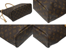 画像をギャラリービューアに読み込む, LOUIS VUITTON ルイヴィトン モノグラム ネヴァーフルPM トートバッグ M40155 ブラウン PVC ヌメ革 ゴールド金具 美品 中古 4b008273