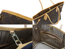 画像をギャラリービューアに読み込む, LOUIS VUITTON ルイヴィトン モノグラム ネヴァーフルPM トートバッグ M40155 ブラウン PVC ヌメ革 ゴールド金具 美品 中古 4b008273
