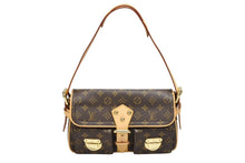 Load image into Gallery viewer, 新品同様 LOUIS VUITTON ルイヴィトン モノグラム ハドソンPM ワンショルダーバッグ M40027 ブラウン ゴールド金具 中古 4b008277