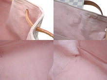 画像をギャラリービューアに読み込む, LOUIS VUITTON ルイヴィトン スペロン リュック バックパック N41578 ダミエ アズール ホワイト PVC レザー ゴールド金具 美品 中古 4b008278