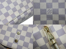 画像をギャラリービューアに読み込む, LOUIS VUITTON ルイヴィトン スペロン リュック バックパック N41578 ダミエ アズール ホワイト PVC レザー ゴールド金具 美品 中古 4b008278