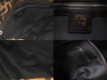 画像をギャラリービューアに読み込む, 極美品 FENDI フェンディ ズッカ ワンショルダーバッグ WS15229 ブラウン キャンバス レザー シルバー金具 中古 4b008282