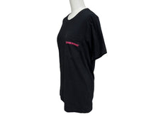 画像をギャラリービューアに読み込む, CHROME HEARTS クロムハーツ 半袖Tシャツ サイズS スクロールラベルロゴ プリント CHプラス ブラック ピンク 美品 中古 4b008284