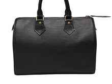 Load image into Gallery viewer, LOLOUIS VUITTON ルイヴィトン スピーディ25 ハンドバッグ カバン エピ M43012 ブラック レザー 美品 中古 4b008286