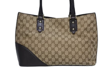 画像をギャラリービューアに読み込む, GUCCI グッチ ハンドバック GGキャンバス シェリーライン FF13788WS1378 レザー ベージュ 美品 中古 4b008291