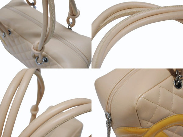 極美品 CHANEL シャネル カンボンライン ワンショルダーバッグ A25171 10番台 ココマーク カーフ パテントレザー 中古 4b008293