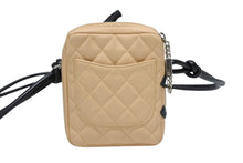 画像をギャラリービューアに読み込む, CHANEL シャネル ポシェット ミニ ショルダーバッグ カンボンライン ココマーク8番台 ベージュ ブラック 美品 中古 4b008295