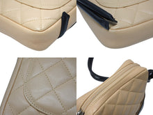 画像をギャラリービューアに読み込む, CHANEL シャネル ポシェット ミニ ショルダーバッグ カンボンライン ココマーク8番台 ベージュ ブラック 美品 中古 4b008295