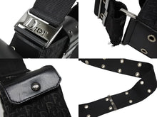 Load image into Gallery viewer, CHRISTIAN DIOR クリスチャンディオール トロッターライン ストリートシック ショルダーバッグ 11-MA-23 ブラック 美品 中古 4b008298