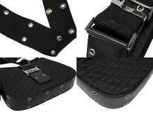 Load image into Gallery viewer, CHRISTIAN DIOR クリスチャンディオール トロッターライン ストリートシック ショルダーバッグ 11-MA-23 ブラック 美品 中古 4b008298
