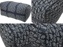 画像をギャラリービューアに読み込む, Christian Dior クリスチャンディオール トロッター ハンドバッグ CP0070 ガリアーノ期 ネイビー 美品 中古 4b008304