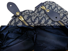 画像をギャラリービューアに読み込む, Christian Dior クリスチャンディオール トロッター ハンドバッグ CP0070 ガリアーノ期 ネイビー 美品 中古 4b008304