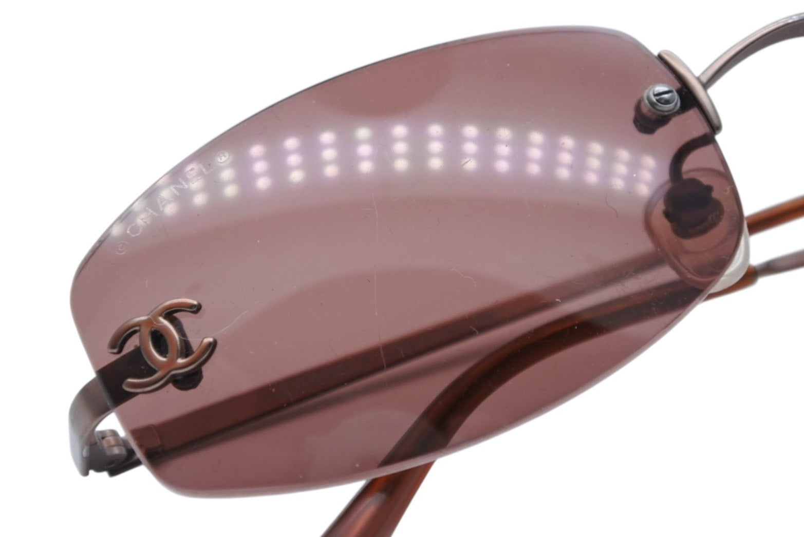 CHANEL シャネル サングラス 眼鏡 ココマーク リムレス フチなし 4002