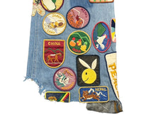 画像をギャラリービューアに読み込む, KAPITAL キャピタル 2023SS Denim 5P Rat Flare Pants パッチワーク ワッペン リメイク K2210LP113 サイズ38 フレア デニムパンツ 美品 中古 4b008313