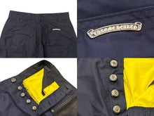 画像をギャラリービューアに読み込む, CHROME HEARTS クロムハーツ CARPENTER DOUBLE KNEE カーペンター ナイロン ダブルニーパンツ サイズ36 クロスボール シルバー925 良品 中古 4b00831