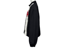 画像をギャラリービューアに読み込む, 極美品 CHROME HEARTS クロムハーツ ナイロンジャケット サイズS クロスパッチ ブラック レザー 裏起毛 中古 4b008316