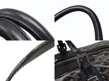 画像をギャラリービューアに読み込む, GOYARD ゴヤール ボーイング65 ボストンバッグ ヘリンボーン ゴヤールデインキャンバス ブラック シルバー金具 スト付き 美品 中古 4b008317