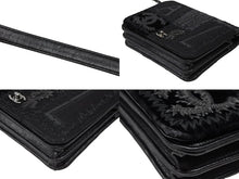 画像をギャラリービューアに読み込む, 極美品 CHANEL シャネル パッチワーク BORO チェーンショルダーバッグ ココマーク 25番台 デニム ツイード ブラック シルバー 中古 4b008319