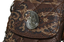 画像をギャラリービューアに読み込む, 極美品 THE WORLD IS YOURS ザ ワールド イズ ユアーズ ペイズリー キルティング ミニ ポーチ ショルダー レザー ブラウン 中古 4b008320