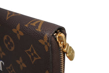 画像をギャラリービューアに読み込む, LOUIS VUITTON ルイヴィトン ジッピーウォレット イニシャル入り M60017 モノグラム ブラウン 長財布 美品 中古 4b008321