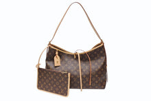 画像をギャラリービューアに読み込む, 新品同様 LOUIS VUITTON ルイヴィトン キャリーオールNM MM トートバッグ M46197 モノグラム ブラウン レザー PVC 中古 4b008326