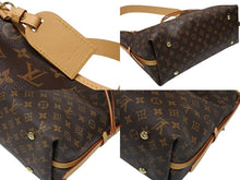 画像をギャラリービューアに読み込む, 新品同様 LOUIS VUITTON ルイヴィトン キャリーオールNM MM トートバッグ M46197 モノグラム ブラウン レザー PVC 中古 4b008326