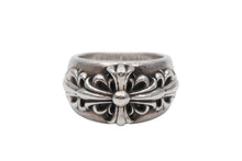画像をギャラリービューアに読み込む, CHROME HEARTS クロムハーツ FLRL CRS フローラル ダブルクロス リング 指輪 重量約15.5g サイズ14号 2019/925刻印 美品 中古 4b008327
