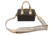 Load image into Gallery viewer, 未使用 LOUIS VUITTON ルイヴィトン ショルダーバッグ スピーディバンドリエール20 M46222 レザー PVC ブラウン ゴールド金具 中古 4b008328