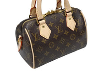 Load image into Gallery viewer, 未使用 LOUIS VUITTON ルイヴィトン ショルダーバッグ スピーディバンドリエール20 M46222 レザー PVC ブラウン ゴールド金具 中古 4b008328