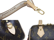 Load image into Gallery viewer, 未使用 LOUIS VUITTON ルイヴィトン ショルダーバッグ スピーディバンドリエール20 M46222 レザー PVC ブラウン ゴールド金具 中古 4b008328