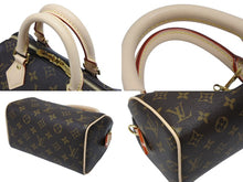 Load image into Gallery viewer, 未使用 LOUIS VUITTON ルイヴィトン ショルダーバッグ スピーディバンドリエール20 M46222 レザー PVC ブラウン ゴールド金具 中古 4b008328
