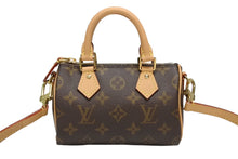 Load image into Gallery viewer, 新品同様 LOUIS VUITTON ルイヴィトン ナノスピーディ ハンドバッグ 2WAYバッグ M81085 モノグラム 中古 4b008330