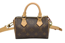 Load image into Gallery viewer, 新品同様 LOUIS VUITTON ルイヴィトン ナノスピーディ ハンドバッグ 2WAYバッグ M81085 モノグラム 中古 4b008330