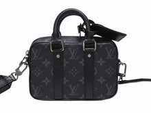 画像をギャラリービューアに読み込む, 新品同様 LOUIS VUITTON ルイヴィトン ナノ PDV 2WAY ショルダーバッグ ハンドバッグ M82770 モノグラムエクリプスキャンバス 中古 4b008331