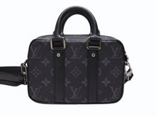 画像をギャラリービューアに読み込む, 新品同様 LOUIS VUITTON ルイヴィトン ナノ PDV 2WAY ショルダーバッグ ハンドバッグ M82770 モノグラムエクリプスキャンバス 中古 4b008331