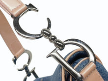 Load image into Gallery viewer, 極美品 CHRISTIAN DIOR クリスチャンディオール サドルバッグ ワンショルダーバッグ ガリアーノ期 デニム ピンク 中古 4b008334