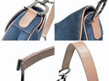 Load image into Gallery viewer, 極美品 CHRISTIAN DIOR クリスチャンディオール サドルバッグ ワンショルダーバッグ ガリアーノ期 デニム ピンク 中古 4b008334