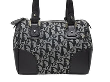 Load image into Gallery viewer, CHRISTIAN DIOR クリスチャンディオール トロッターライン ハンドバッグ D2-BO-0045 ブラック シルバー金具 美品 中古 4b008337
