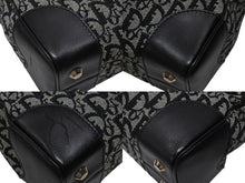 Load image into Gallery viewer, CHRISTIAN DIOR クリスチャンディオール トロッターライン ハンドバッグ D2-BO-0045 ブラック シルバー金具 美品 中古 4b008337