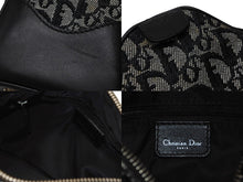 Load image into Gallery viewer, CHRISTIAN DIOR クリスチャンディオール トロッターライン ハンドバッグ D2-BO-0045 ブラック シルバー金具 美品 中古 4b008337