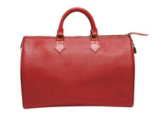 Load image into Gallery viewer, 極美品 LOUIS VUITTON ルイヴィトン スピーディ35 ハンドバッグ M42997 エピ レザー レッド ゴールド金具 中古 4b008339