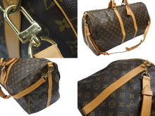 画像をギャラリービューアに読み込む, LOUIS VUITTON ルイヴィトン キーポル バンドリエール55 ボストンバッグ M41414 モノグラム ブラウン 美品 中古 4b008340
