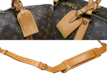 画像をギャラリービューアに読み込む, LOUIS VUITTON ルイヴィトン キーポル バンドリエール55 ボストンバッグ M41414 モノグラム ブラウン 美品 中古 4b008340