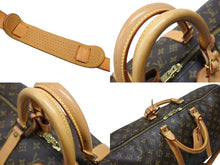 画像をギャラリービューアに読み込む, LOUIS VUITTON ルイヴィトン キーポル バンドリエール55 ボストンバッグ M41414 モノグラム ブラウン 美品 中古 4b008340