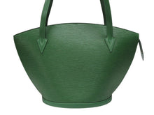 画像をギャラリービューアに読み込む, 極美品 LOUIS VUITTON ルイヴィトン サンジャック トートバッグ M52264 エピレザー グリーン ゴールド金具 中古 4b008341