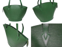 画像をギャラリービューアに読み込む, 極美品 LOUIS VUITTON ルイヴィトン サンジャック トートバッグ M52264 エピレザー グリーン ゴールド金具 中古 4b008341