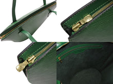画像をギャラリービューアに読み込む, 極美品 LOUIS VUITTON ルイヴィトン サンジャック トートバッグ M52264 エピレザー グリーン ゴールド金具 中古 4b008341