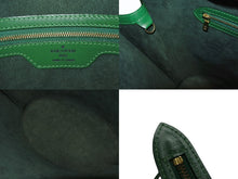 画像をギャラリービューアに読み込む, 極美品 LOUIS VUITTON ルイヴィトン サンジャック トートバッグ M52264 エピレザー グリーン ゴールド金具 中古 4b008341